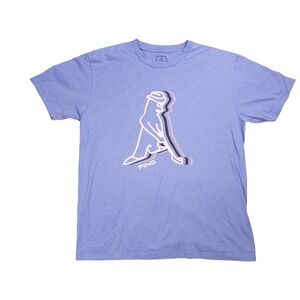 Ping Golf Graphic T-Shirt Mens Large Periwinkle Blue Excellent Mascot Tee